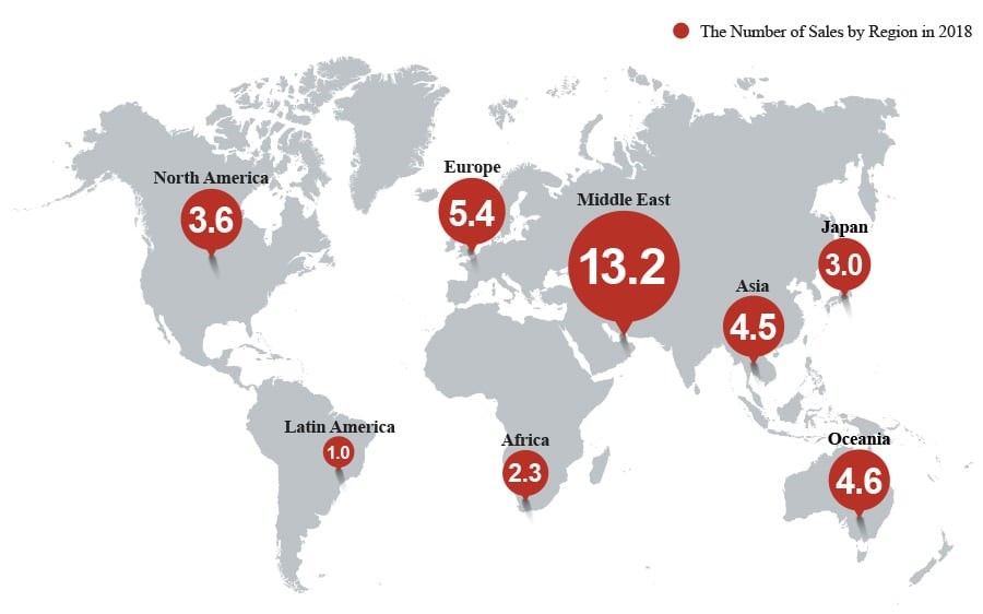 Toyota Sales Map